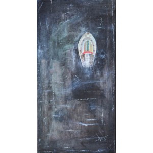 Agha Jandan, 10 x 20 Inch, Acrylic on Canvas, Modern Art Painting, AC-AGJD-012